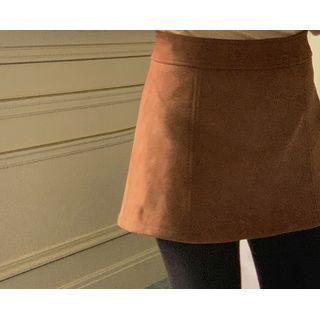 [dearest] Suedtte Mini A-line Skirt