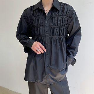 Long Sleeve Crinkled Shirt