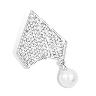 Cz Brooch 155 - Plane - One Size