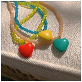 Bead Heart Necklace
