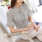 Dotted Short-sleeve Top