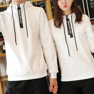 Couple Set: Lettering Hoodie + Sweatpants