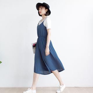 Strappy Tie Waist Midi Dress