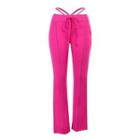 Lettering Drawstring Straight Leg Pants