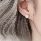 Ball Ear Stud 925 Sterling Silver - Silver - One Size
