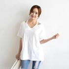 Cutout Neckline T-shirt