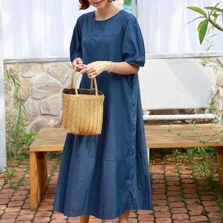 Monotone Baggy Long Dress