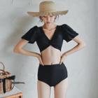 Puff-sleeve Bikini