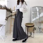 Plain Loose-fit Pullover / Plain Wide-leg Pants