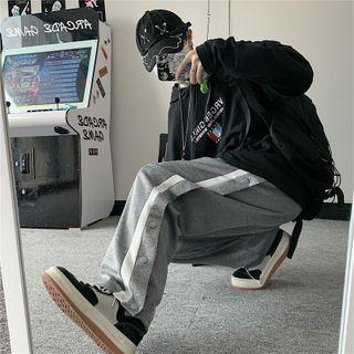 Patchwork Straight-fit Pants