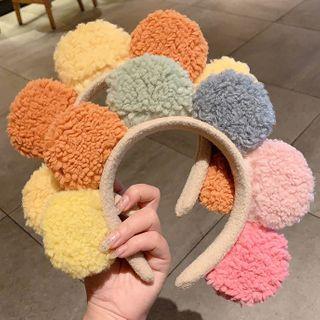 Fleece Pom Pom Headband