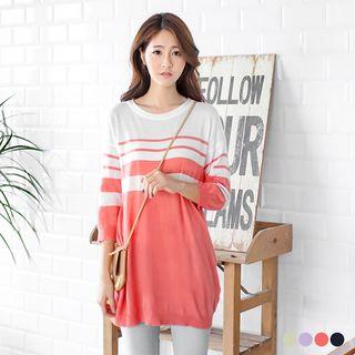 Striped Longline Sweatshirt