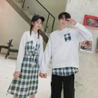 Couple Matching Plaid-panel Hoodie / Dress