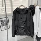 Hooded Double Zipper Cargo Jacket