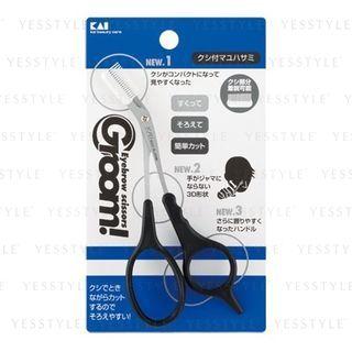 Kai - Eyebrow Scissors Dx With Comb 1 Pc