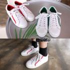Frilled-trim Lace-up Sneakers