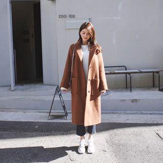 Notched-lapel Boxy-fit Coat