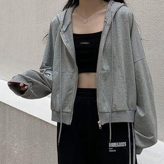Zip Hoodie / Spaghetti Strap Top