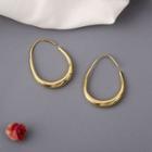 Polished Alloy Drop Earring 1 Pair - As Shown In Figure - One Size