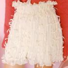 Paperbag-waist Embellished Chiffon Miniskirt