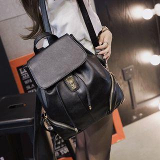 Side Zip Detailed Backpack