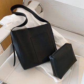 Adjustable Flap Bucket Bag