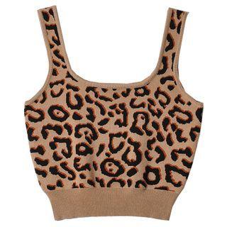 Print Knit Tank Top
