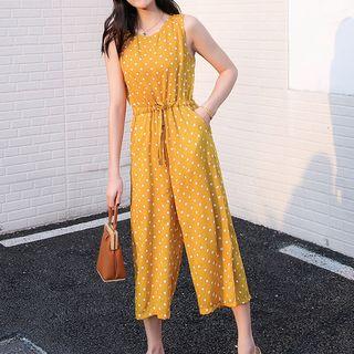 Polka Dot Wide Leg Jumpsuit