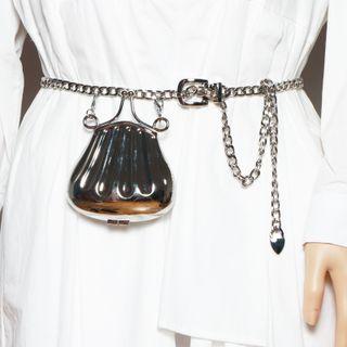 Chain Belt Bag Silver - One Size