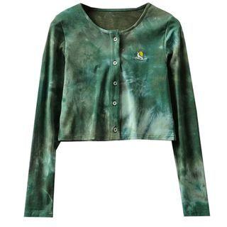 Tie-dyed Butter-up Crop Top
