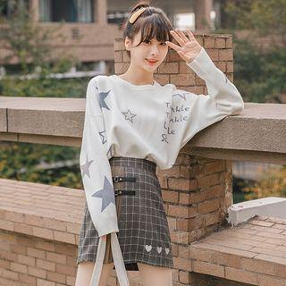 Star Jacquard Round-neck Sweater
