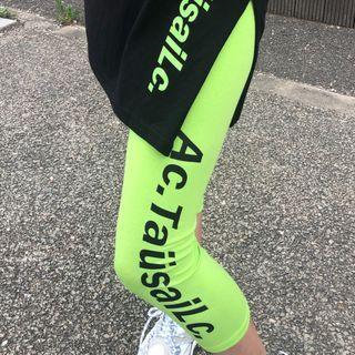 Letter Print Sport Leggings