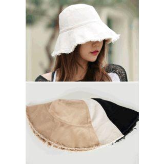 Frey-trim Sun Hat