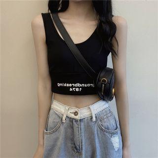 Elbow-sleeve Cropped T-shirt / Crop Tank Top