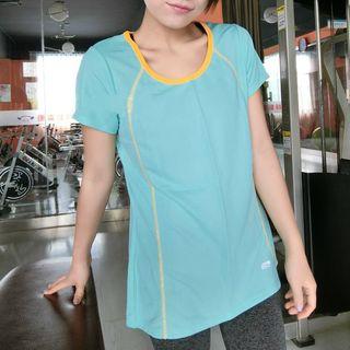 Lattice Short-sleeve Quick Dry Top