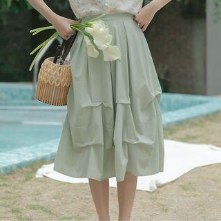 A-line Skirt Pea Green - One Size