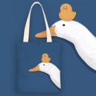 Duck And Goose Canvas Tote Bag