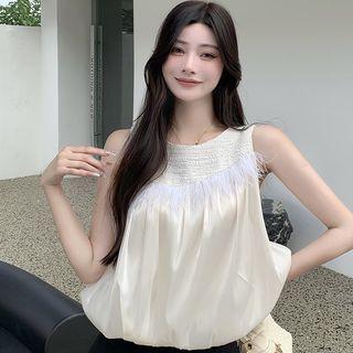 Fringed Panel Tank Top