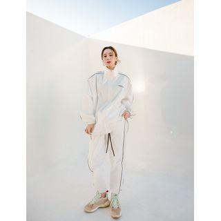 Sports Set: Piped Windbreaker + Jogger Pants