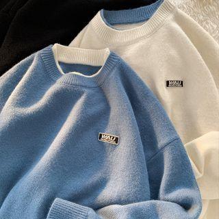 Applique Mock Two Piece Sweater