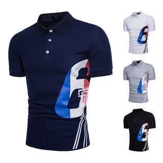 Numbering Short-sleeve Polo Shirt