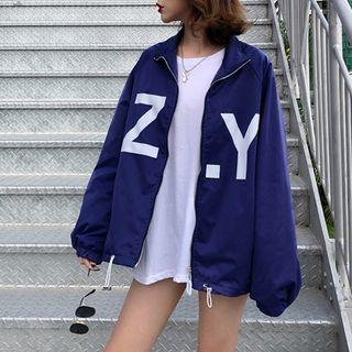 Long Sleeve Printed Zip Jacket