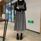 Dotted Midi Jumper Skirt