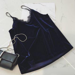 Velvet Strappy Top