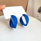Geometry Drop Earring 1 Pair - S925silver Drop Earring - Blue - One Size
