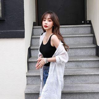 Checked Textured Loose-fit Shirt