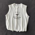 Dolphin Printed Sleeveless T-shirt