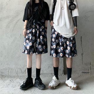 Printed A-line Shorts