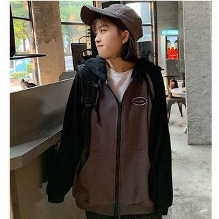 Couple-matching Raglan Zip Hoodie