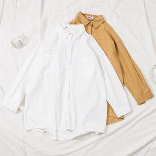 Loose Plain Shirt
